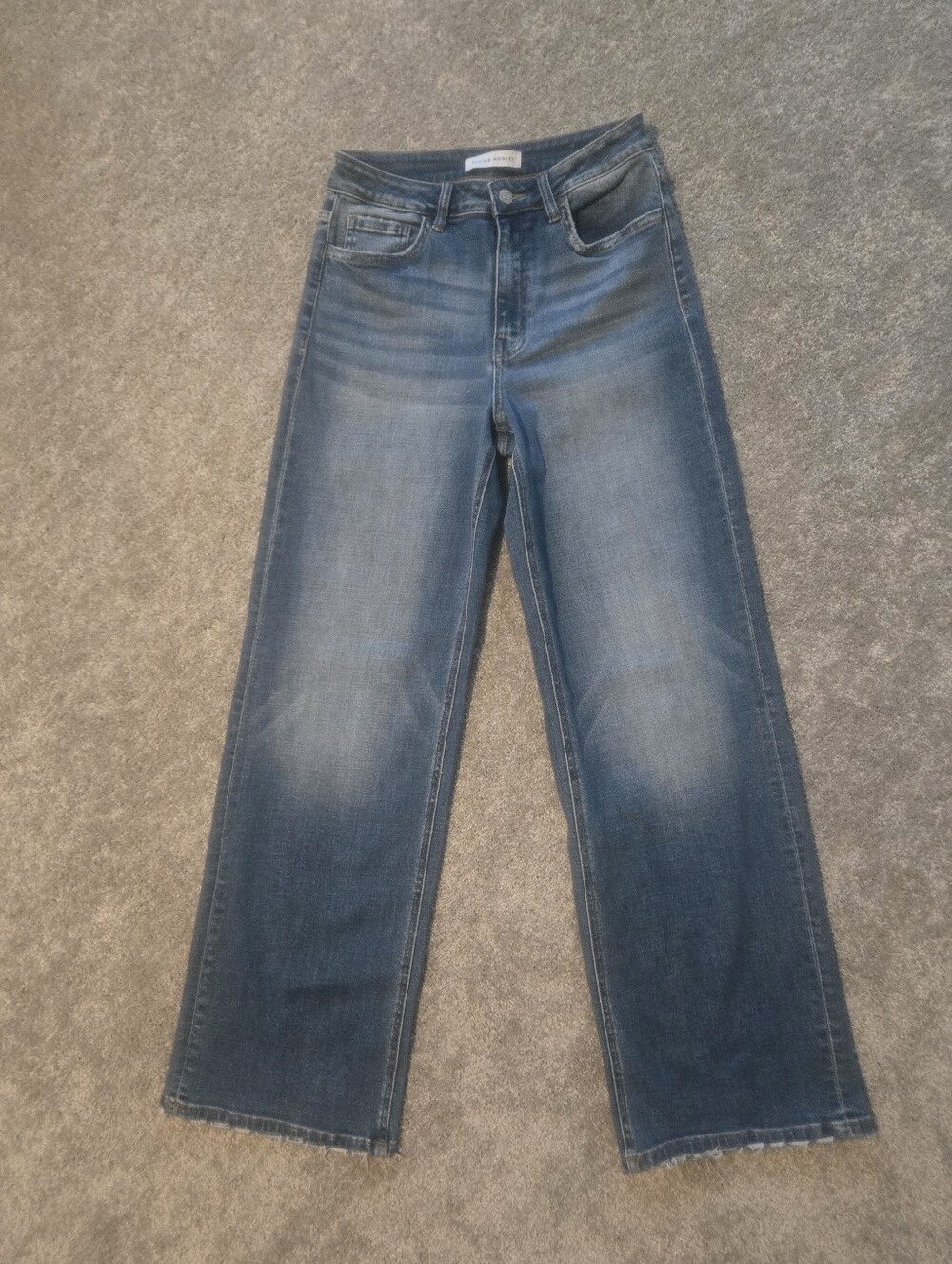 Women's Flying Monkey Wide-Leg Blue Denim Jeans Size 27
